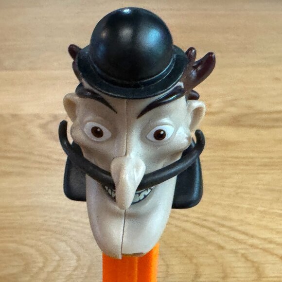 PEZ Candy Dispenser Meet the Robinsons Bowler Hat Guy, Orange Stem, China, 2007 - Picture 5 of 16